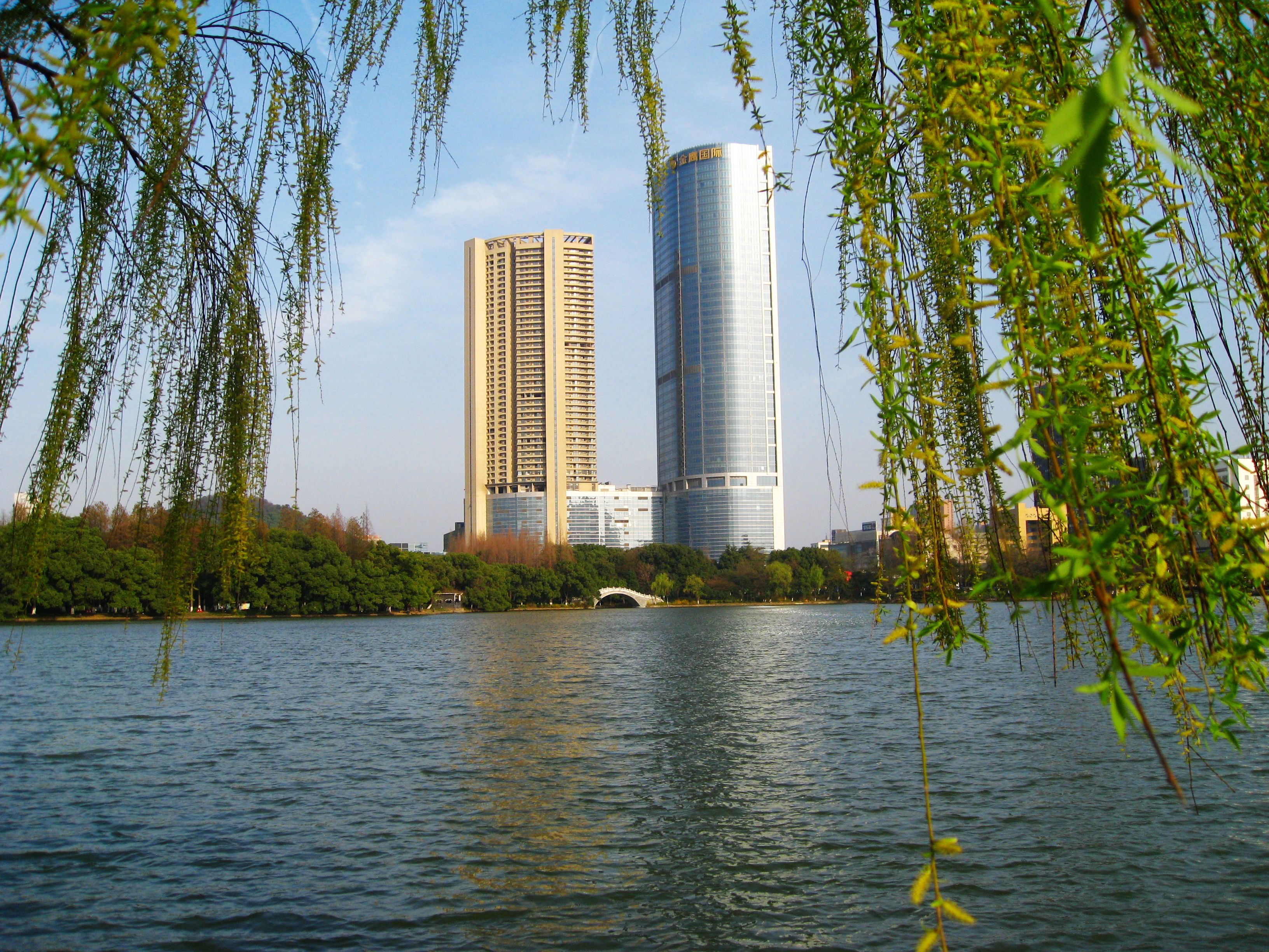 安徽馬鞍山雨山湖風光
